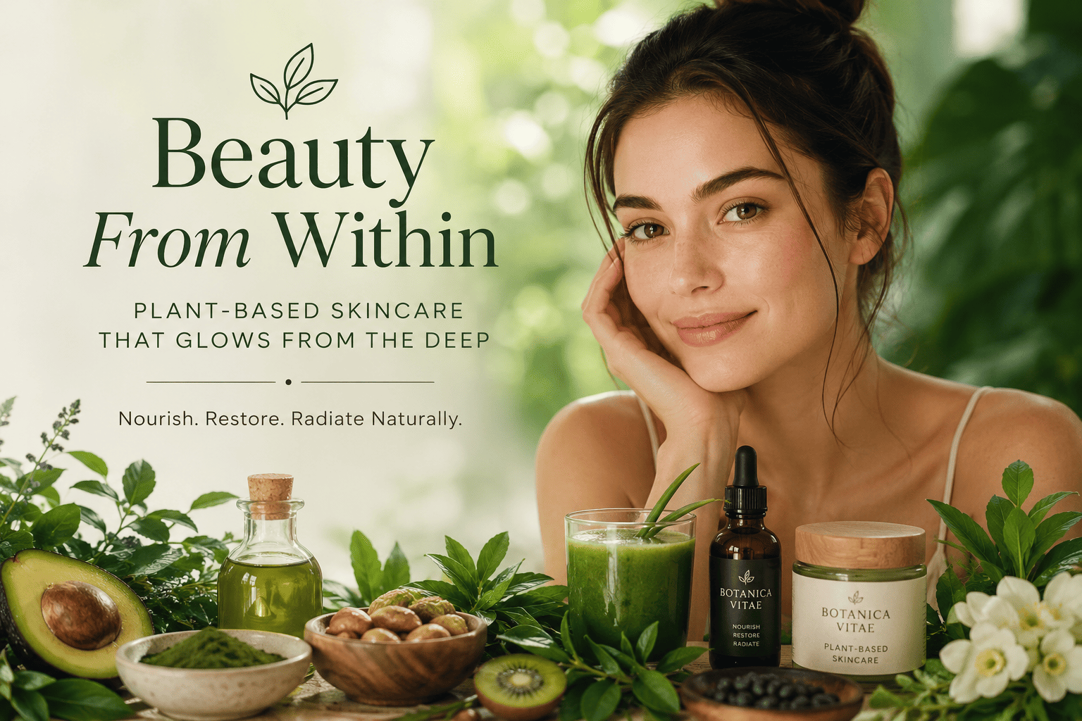 Plant-Based Skincare for Glowing Skin: Beauty From Within